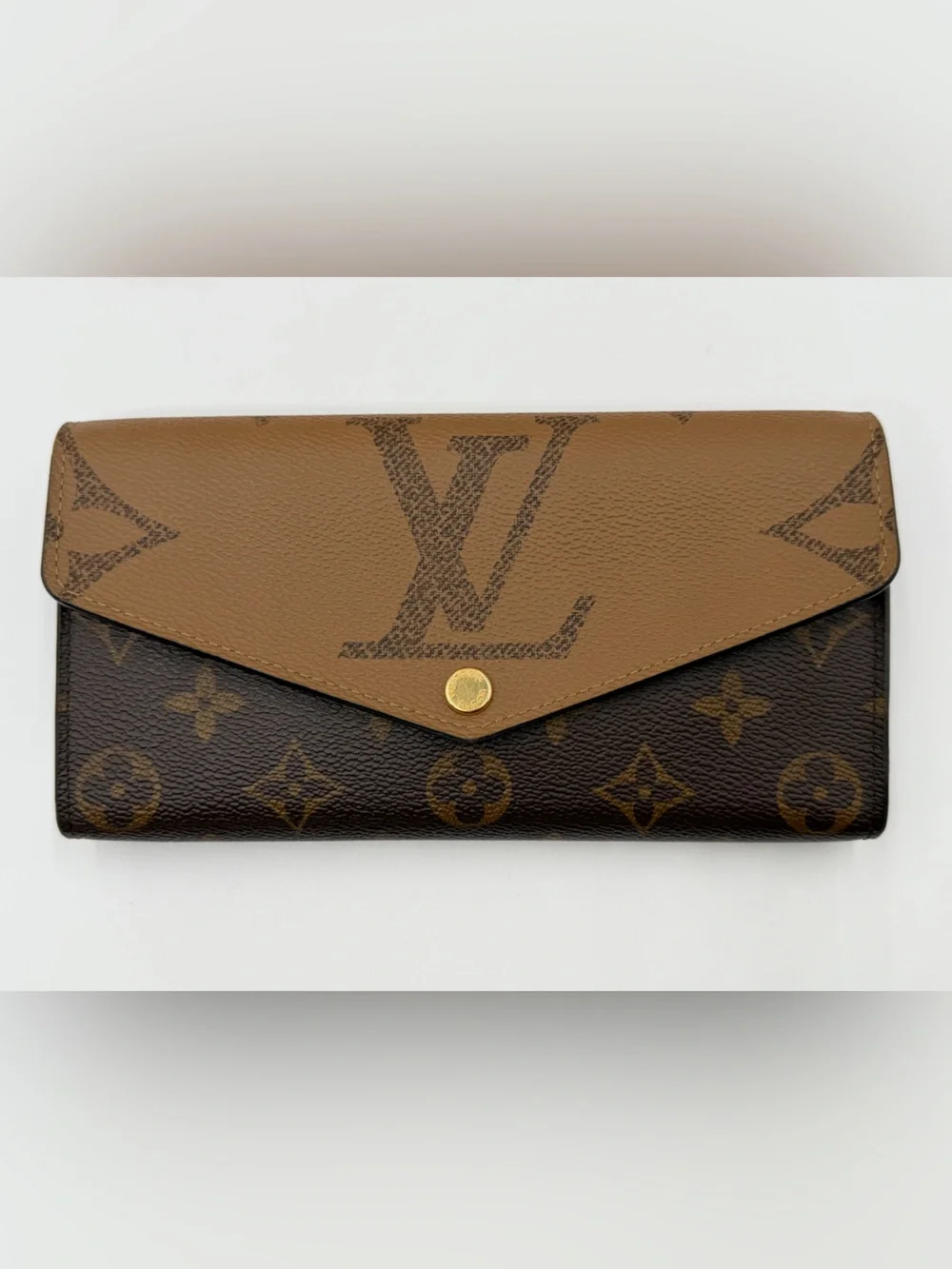 Louis Vuitton Sarah Reverse Giant Monogram Flap Wallet Excellent Condition W/COA - Picture 3 of 16